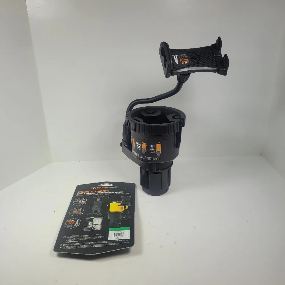 Black Large Drink And Phone Mount